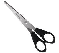 Westcott ciseaux 6" (15,2 cm) noir | Ciseaux de bureau avec poignées en plastique noir | Lame extra-tranchante, acier inoxydable | E-31160 00