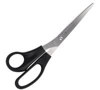 Westcott ciseaux 8" (20,3 cm) noir gaucher | Ciseaux de bureau avec poignées en plastique noir | Lame extra-tranchante, acier inoxydable | E-31182 00