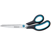 Westcott E-30293 00 - Ciseaux Easy Grip inoxydables incurvés - poignée asymétrique - 23,5 cm (9 pouces) - bleu et n E-30293 0