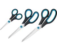 WESTCOTT Ciseaux Easy Grip Set de 3 pièces Longueur : 130 mm + 210 mm + 250 mm
