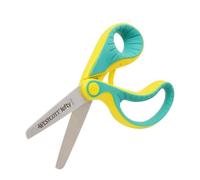 Westcott Ciseaux ergonomiques Ergo JR. Lefty – pour enfant gaucher, lame 5,3 cm, Softgrip vert/jaune