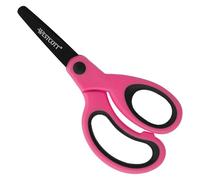 Westcott Ciseaux pour enfants Softgrip rose fluo pour droitiers | Ciseaux avec poignée ergonomique pour enfants d'âge préscolaire | Ciseaux de bricolage 13 cm (5") | Pointe arrondie | E-21564 00