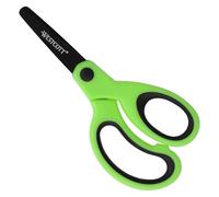 Westcott Ciseaux pour enfants Softgrip vert fluo pour droitiers | Ciseaux avec poignée ergonomique pour enfants d'âge préscolaire | Ciseaux de bricolage 13 cm (5") | Pointe arrondie | E-21565 00