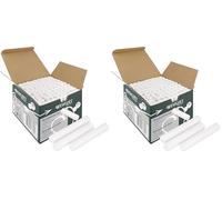 Westcott Craies 100 pièces blanches | Lot économique Craies pour tableau noir de 1,2 cm de diamètre en blanc opaque | peu poussiéreuses et faciles à effacer | craies de 8,5 cm de long | E-744986 00