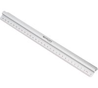 Westcott E-10114 00-Règle En Aluminium Avec Poignée,30 Cm,Gris Argent