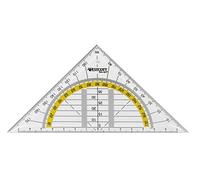 Westcott E-10130 BP-I Lot de 20 équerres géométriques en plastique Transparent 14 cm