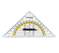 Westcott E-10133 BP-I Lot de 20 équerres avec poignée amovible en plastique Transparent 14 cm
