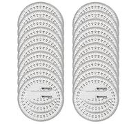 Westcott e-10135 00-i rapporteur 360° à 360°, plastique, 10, 20 cm pièces, transparent