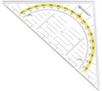 Westcott E-10139 00 Geometry Square with Holes Transparent 14 cm Single