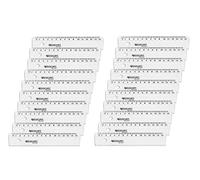 Westcott E-10150 BP-I Lot de 20 règles en plastique 15 cm Transparent