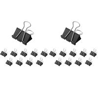 Westcott E-10700 00 Lot de 24 pinces 32 mm, noir 32 mm Noir