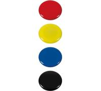 Westcott E-10826 00 Lot de 4 aimants ronds 40 mm