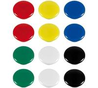 WESTCOTT E-10834 00 Lot de 10 aimants ronds argentés 20 mm