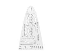 Westcott E-110213 00 Pochoir de parabole pour mathématiques avec parabole, courbe sinusoïdale et tangente Transparent Pour l'école et la technique