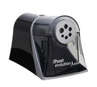 Westcott E-15509 00 iPoint Axis Taille-crayon électrique Arrêt automatique 6 trous de diamètres différents Gris/Noir