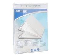 Westcott E-17002 00 Porte-document en aluminium Format A4 Avec compartiment de Rangement/Planchette à pince Ouverture vers Haut