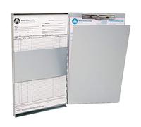 Westcott Porte-document E-17004 00 en aluminium A4 avec planchette à pince, ouverture latérale