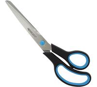 Westcott E-30293 00 Ciseaux Easy Grip inoxydables incurvés 23,5 cm Bleu/Noir