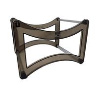 Westcott E-733328 00 Corbeille à dossiers suspendus pour environ 35 dossiers suspendus au format A4 (vides) | Boîte de dossiers suspendus en noir translucide avec système d'emboîtement en aluminium |