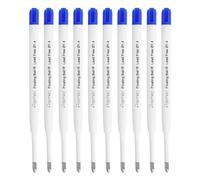 Westcott E-733492 00 Lot de 10 recharges pour stylo à bille - Bleu - G2 XB 1,4 mm - Compatible avec ISO Standard G2 - Encre bleue indélébile