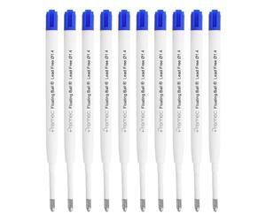 Westcott E-733492 00 Lot de 10 recharges pour stylo à bille - Bleu - G2 XB 1,4 mm - Compatible avec ISO Standard G2 - Encre bleue indélébile