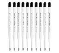Westcott E-733493 00 Lot de 10 recharges pour stylo à bille - Noir - G2 XB 1,4 mm - Compatible avec ISO Standard G2 - Encre bleue indélébile