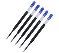 Westcott E-733496 00 - Lot de 5 recharges pour stylo gel - Bleu - G2-0,7 mm - Compatible avec ISO Standard G2 - Encre bleue à séchage rapide