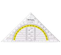Westcott Équerre en plastique incassable transparent 20 unités 14 cm (20 Stück)