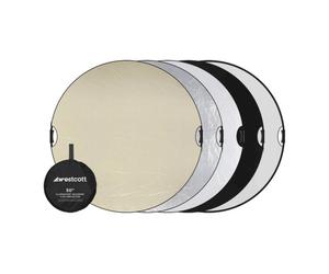 Westcott Illuminator QuickGrip 30 Kit réflecteur 5-en-1 (76 cm)