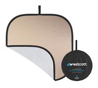 WESTCOTT Illuminator - Réflecteur de rebond 2 en 1 - Pliable - Blanc - 127 cm