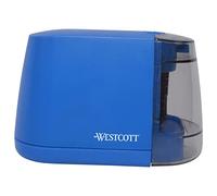 Westcott iPoint Duo Taille-crayon électrique avec batterie double alimentation, bleu