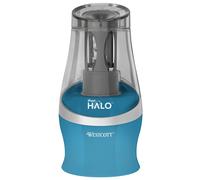 Westcott iPoint Halo Battery-Operated Pencil Sharpener turquoise