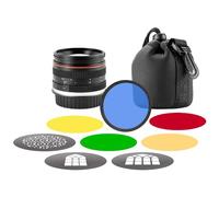 Westcott Kit d'objectifs 50 mm f/1.4 pour accessoires pour Lindsay Adler Optical Spot Kit - Comprend 3 Gobos bonus et des gels de couleur créatifs