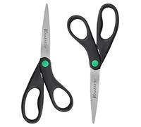 Westcott Lot de 2 ciseaux droits longueur 20,3 cm Kleenearth (15179) Single Noir