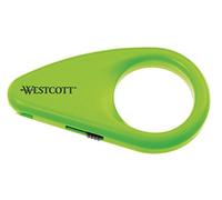 Westcott Mini lame de sécurité Ouvre-boîte - Céramique - Vert