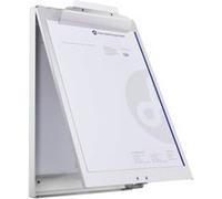 Westcott Porte-document en aluminium E-17003 00 A4 – grand compartiment, ouverture vers bas – Gris G