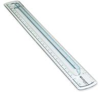 Westcott Règle de préhension en plastique fumé - Pouces et métriques - 30,5 cm (00402)