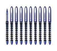 Westcott Roller PULSAR bleu 10 pièces | Pack économique Stylo roller encre bleue | Trait précis de 0,5 mm, indicateur de niveau transparent, technologie capillaire | E-730617 00