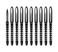 Westcott Roller PULSAR noir 10 pièces | Pack économique Stylo roller encre noire | Trait précis de 0,5 mm, indicateur de niveau transparent, technologie capillaire | E-730624 00