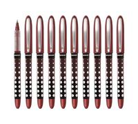 Westcott Roller PULSAR rouge 10 pièces | Pack économique Stylo roller encre rouge | Trait précis de 0,5 mm, indicateur de niveau transparent, technologie capillaire | E-730631 00