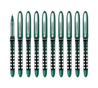 Westcott Roller PULSAR vert 10 pièces | Pack économique Stylo roller encre verte | Trait précis de 0,5 mm, indicateur de niveau transparent, technologie capillaire | E-730648 00