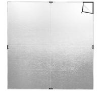 WESTCOTT Scrim Jim CINE Tissu 2 en 1 Argenté/blanc 20,3 x 20,3 cm