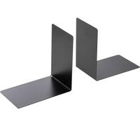WESTCOTT Serre-livres (L)90 x (P)140 x (H)140 mm noir pack de 2
