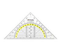 Westcott Rapporteur/échelle géodésiques 14 cm transparent plastique graduation jaune