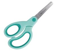 Westcott Softgrip Ciseaux Enfant 13cm Turquoise Gaucher 4 ans | Ciseaux gaucher maternelle | Softgrip | Bout arrondi | dès 4 ans | 13cm, lame 4,5cm | E-21586 OL