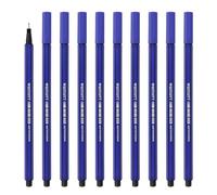 Westcott STORYLINER Fineliner Bleu 10 Pièces | Fineliner haut de gamme avec une largeur de trait de 0,4 mm | Trait précis, pointe métallique | E-737777 00