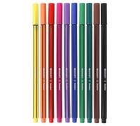 Westcott STORYLINER Fineliner Mix 10 Pièces | Fineliner haut de gamme avec une largeur de trait de 0,4 mm | Trait précis, pointe métallique | E-744256 00