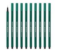 Westcott STORYLINER Fineliner Vert 10 Pièces | Fineliner haut de gamme avec une largeur de trait de 0,4 mm | Trait précis, pointe métallique | E-737791 00
