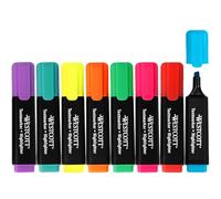 Westcott Surligneurs, lot de 8 | Surligneurs aux couleurs vives | Largeur de trait : 2-5 mm | Encre premium fabriquée en Allemagne | E-744252 00