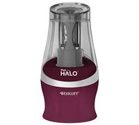 Westcott Taille-crayon iPoint Halo à piles rouge foncé